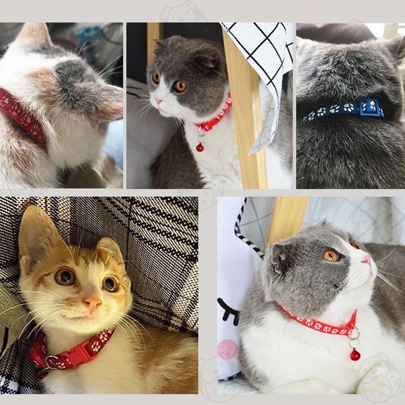 YTL แบบปรับขนาดได้ สำหรับสัตว์เลี้ยง ปลอกคอแมว มีแถบสะท้อนแสง ปลอกคอแมว - รูปที่ 6