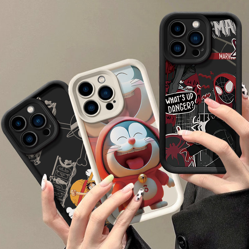 เคสไอโฟน11 13 16 pro max เคสโทรศัพท์ เคสไอโฟน 15 pro max 14 pro max 13 pro max 16 pro เคส iphone 15 16 12 14 xr 15 plus 12 pro max 16 plus 15pro 11 pro max 13 pro 14 pro 14 plus 11 pro 12 pro xsmax 8plus 7plus case กันกระแทก Doraemon Kaws