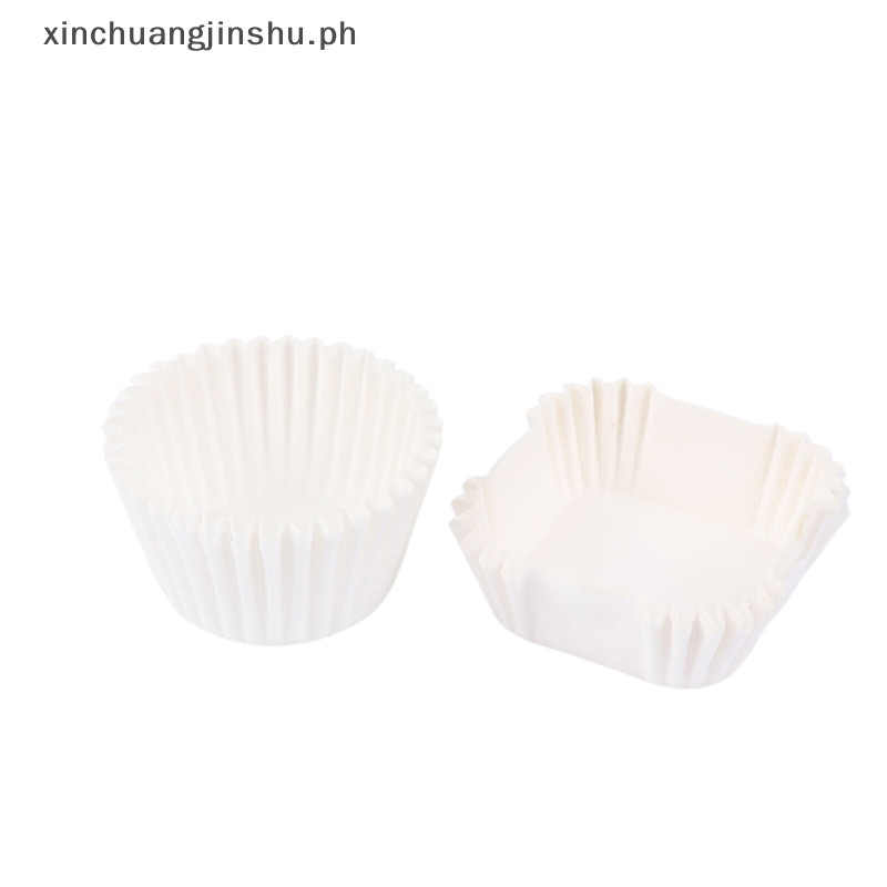 XIN 500/1000Pcs Square Cupcake Liners ถ้วยเบเกอรี่ Pan Liners กระดาษเบเกอรี่ถ้วยสําหรับ Cupcakes ถ้ว