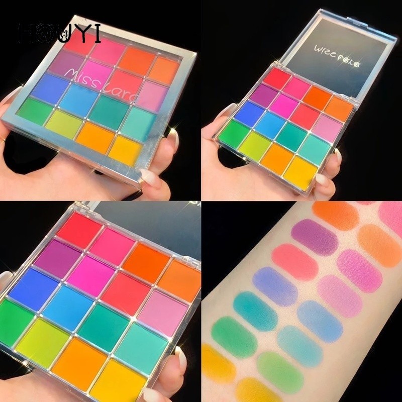Miss Lara พาเลทอายแชโดว์ ชิมเมอร์ กลิตเตอร์ 16 สี