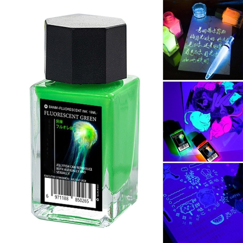 Love* หมึกสีสดใส มองไม่เห็น 18 มล. พร้อมแสง UV สําหรับเขียนตัวอักษรศิลปะ