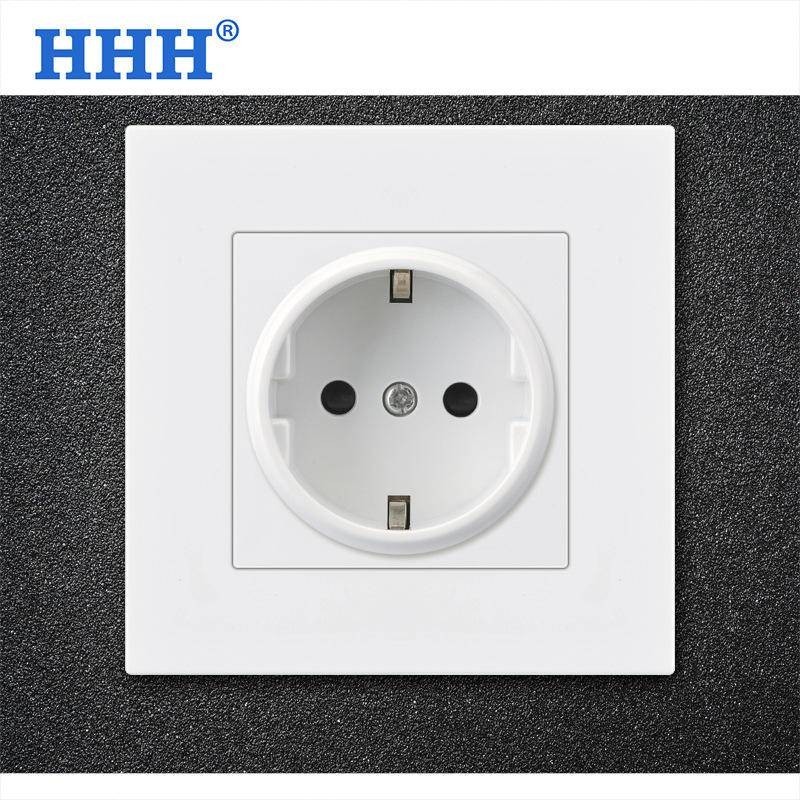 Eu Cross-Border ยุโรปสีขาวประเภท 86 ผนัง 16A เยอรมันมาตรฐานเกาหลีระเบียบ USB + type-c ปลั๊กชาร์จสวิทช์