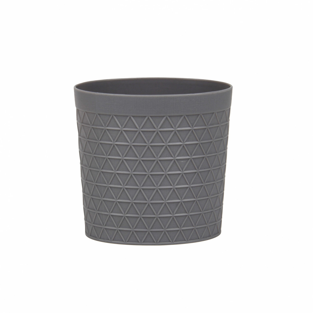 LOCAL789 GOME ตะกร้าอเนกประสงค์ทรงกลม รุ่น Waffle TG54151 ขนาด 8.2x11x10.5 ซม. สีเทา ร้านอยู่ในไทย