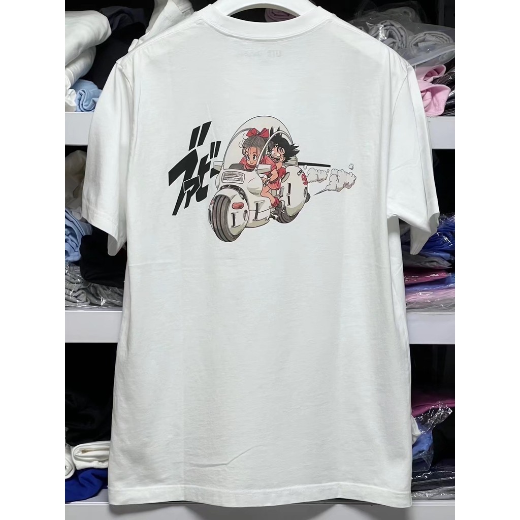 เสื้อยืดแขนสั้น ผ้าฝ้ายแท้ พิมพ์ลายดราก้อนบอล แฟชั่นฤดูร้อน สําหรับผู้ชาย และผู้หญิง