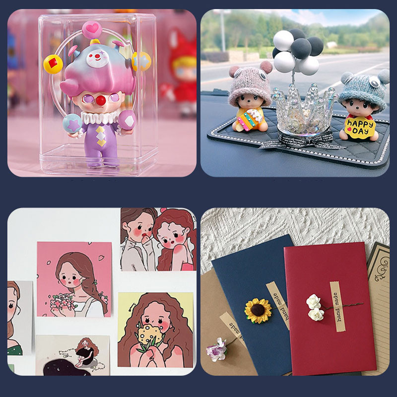 100pcs กาวติดโมเดล สติกเกอร์ใส กาวสองหน้า ติดโมเดล ลอกออกได้  ไม่เป็นคราบ กาวติดโมเดล สติกเกอร์ตั้งโมเดล - รูปที่ 4