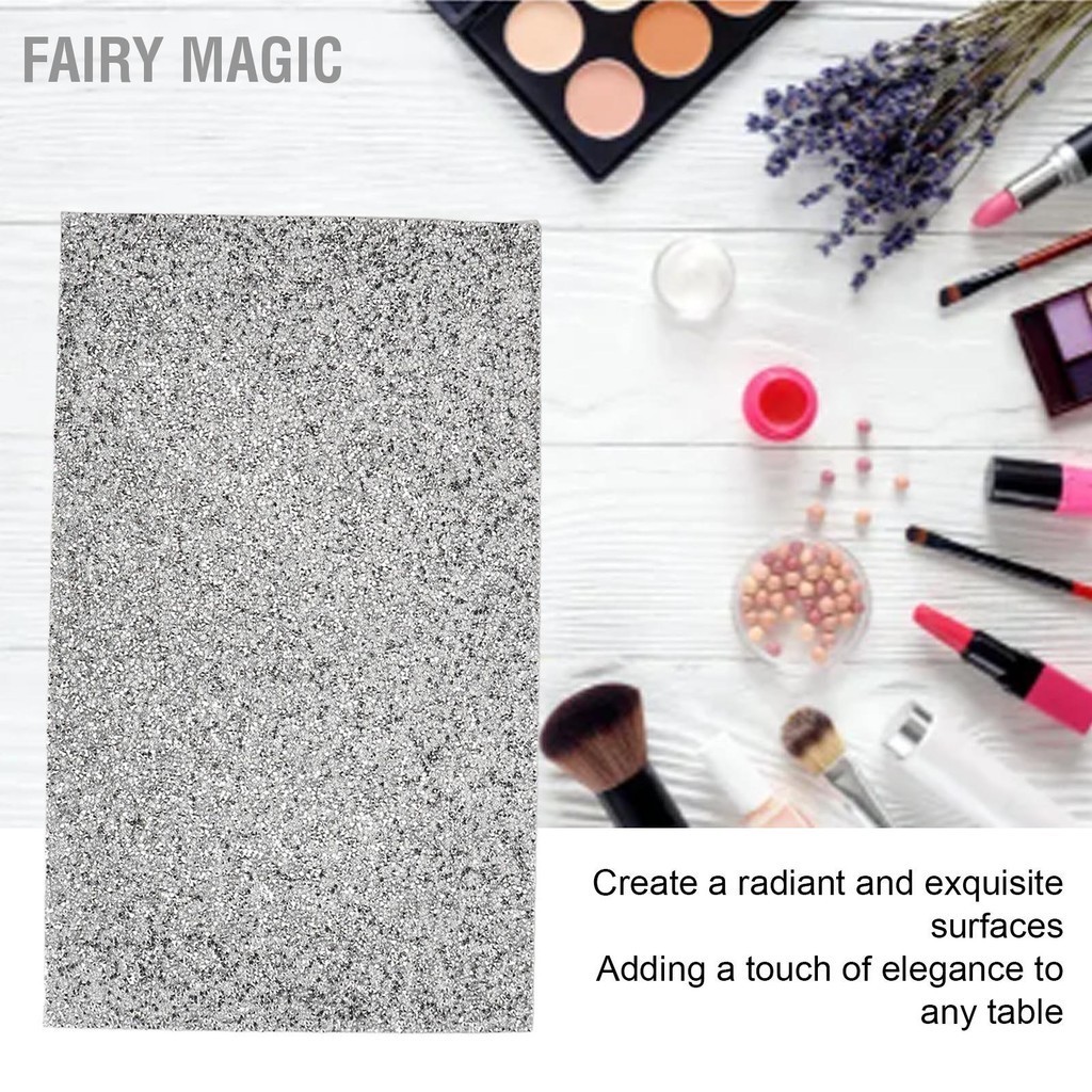 Fairy Magic เล็บตาราง MAT พราว Glitter ตกแต่งเล็บ Hand REST Pad สำหรับการถ่ายภาพ Salon ใช้