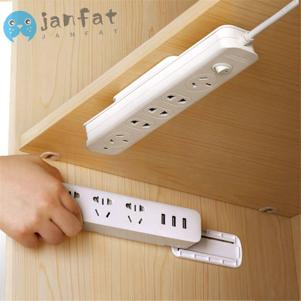 Janfat ชั้นวางปลั๊กไฟ แบบติดผนัง ไร้รอยต่อ สําหรับตกแต่งบ้าน