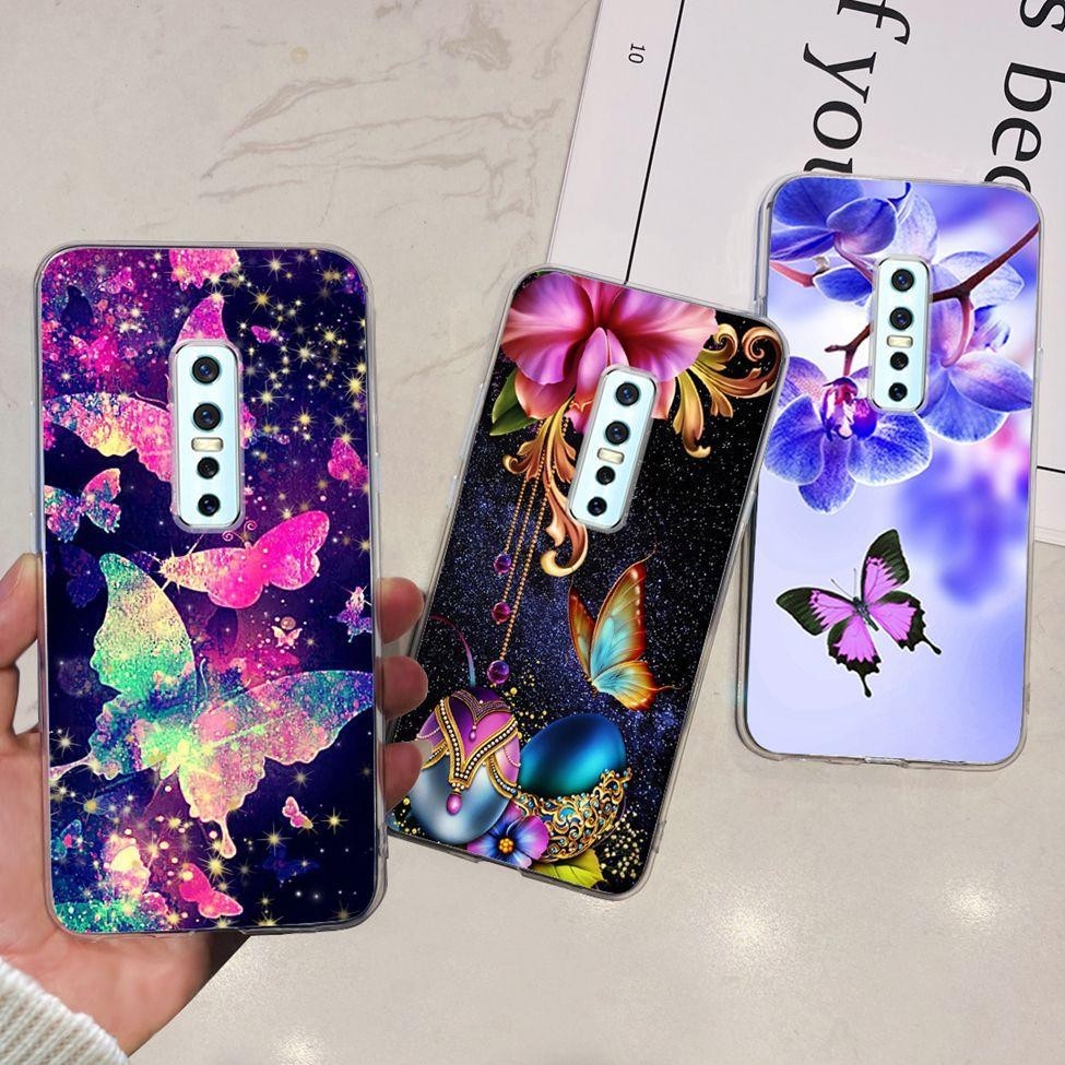 เคส Vivo V17 Pro เคส 1909 1910 แฟชั่น ดอกไม้น่ารัก แมว กันกระแทก เคสกันชน Vivo V17 Pro เคสโทรศัพท์ TPU ใส - รูปที่ 6