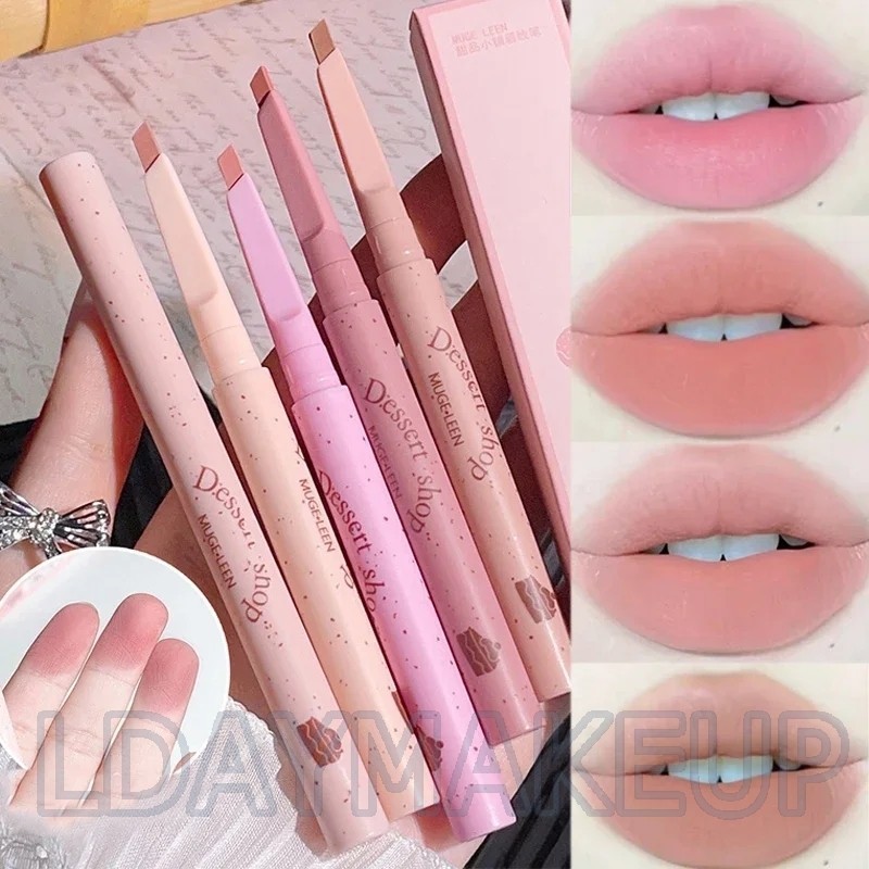 ดินสอเขียนขอบปาก เนื้อแมตต์กํามะหยี่ สีชมพูกุหลาบ 5 สี / ดินสอเขียนขอบปาก เนื้อกํามะหยี่ กันน้ํา เรียบลื่น / ลิปสติก แบบไม่ติดถ้วย / ปากกาคอนทัวร์ ริมฝีปากอวบอิ่ม สําหรับผู้หญิง / เครื่องสําอางสําหรับผู้หญิง
