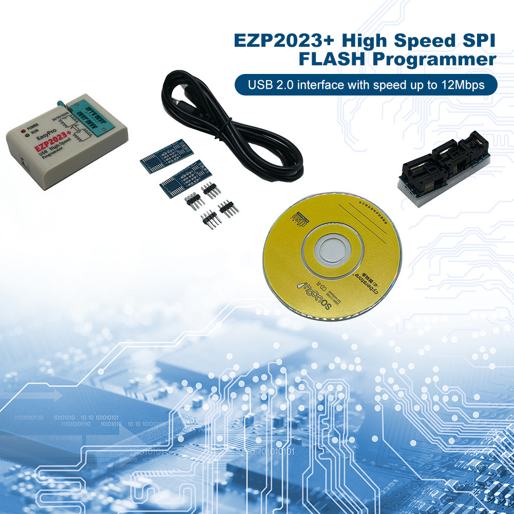 Ezp2023 ชิปโปรแกรมเมอร์ BIOS USB SPI ความเร็วสูง รองรับ 24 25 93 EEPROM 25 Flash