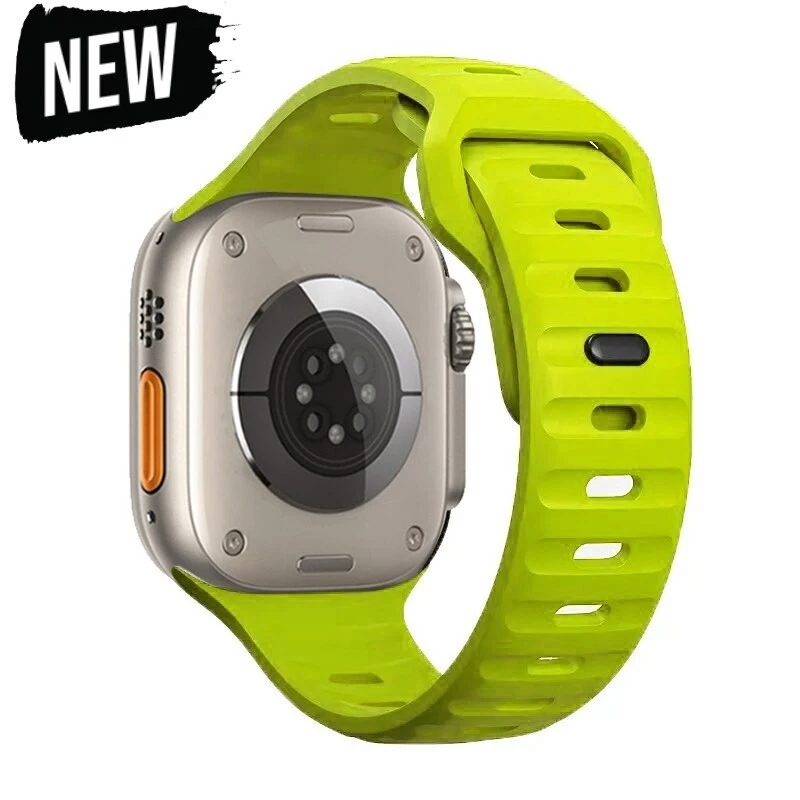 ซิลิโคนกีฬายาง Correa สําหรับ Apple Watch Ultra 2 49/40/41/42 มม.44 มม.45 มม.Iwatch Series 9 8 7 6 Se 5 4 3