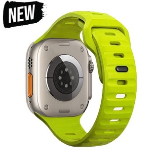 ซิลิโคนกีฬายาง Correa สําหรับ Apple Watch Ultra 2 49 มม.40 มม.41 มม.42 มม.44 มม.45 มม.Iwatch Series 9 8 7 6 Se 5 4 3