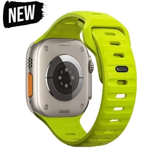 ซิลิโคนกีฬายาง Correa สําหรับ Apple Watch Ultra 2 49/40/41/42 มม.44 มม.45 มม.Iwatch Series 9 8 7 6 Se 5 4 3