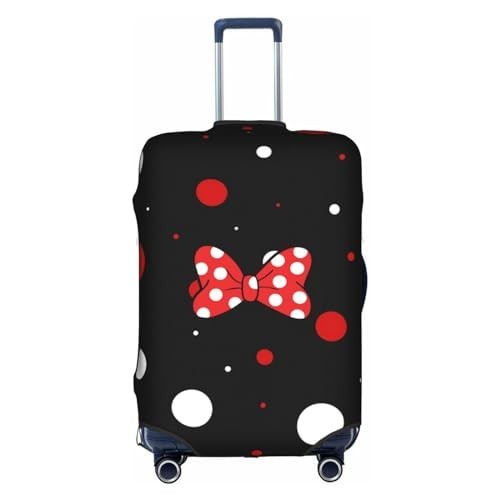 ผ้าคลุมกระเป๋าเดินทาง แบบยืดหยุ่น ประดับโบว์ สีแดง สีขาว สําหรับกระเป๋าเดินทาง 29-32 นิ้ว 36 สี