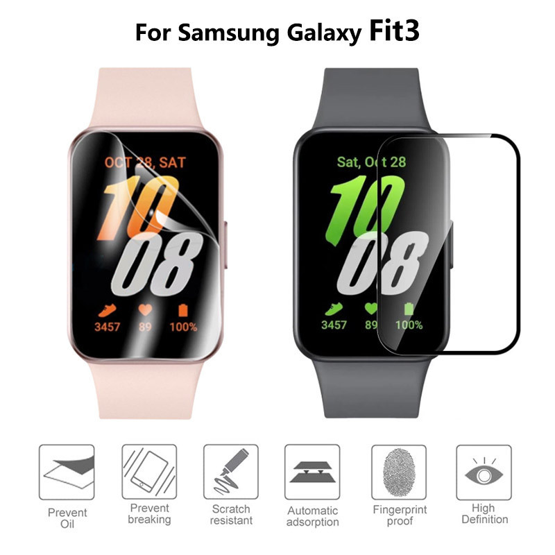 Tpu ไฮโดรเจล ป้องกันหน้าจอ นุ่ม ยืดหยุ่น ป้องกันรอยขีดข่วน กันเปื้อน PMMA Hd สําหรับ Samsung Galaxy Fit3 SM-R390