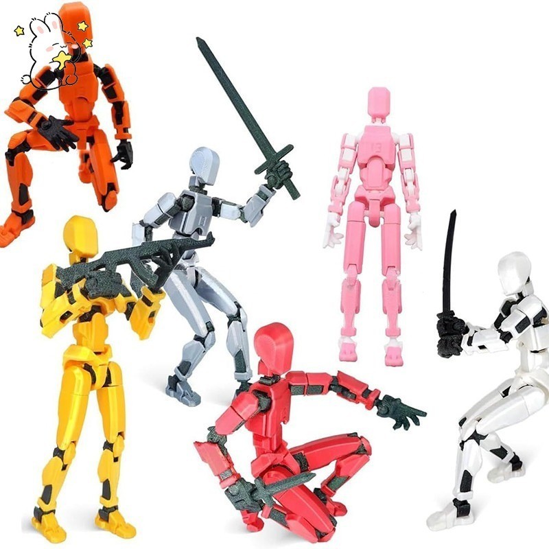 โมเดลตุ๊กตาฟิกเกอร์ Lucky 13 Dummy T13 3D DIY ของเล่นสําหรับเด็ก