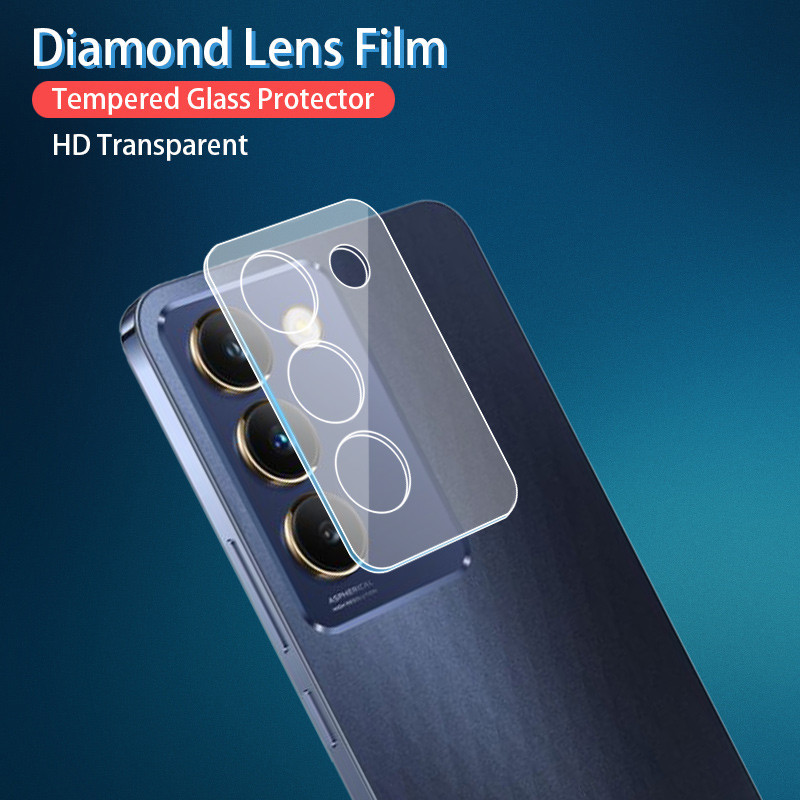 3 in 1 ฟิล์มกล้อง สําหรับ Vivo Y100 5G 2024 VivoY100 Y 100 ทั้งหมด โปร่งใส ป้องกัน HD ใส เลนส์ป้องกัน กระจกนิรภัย ป้องกันรอยขีดข่วน