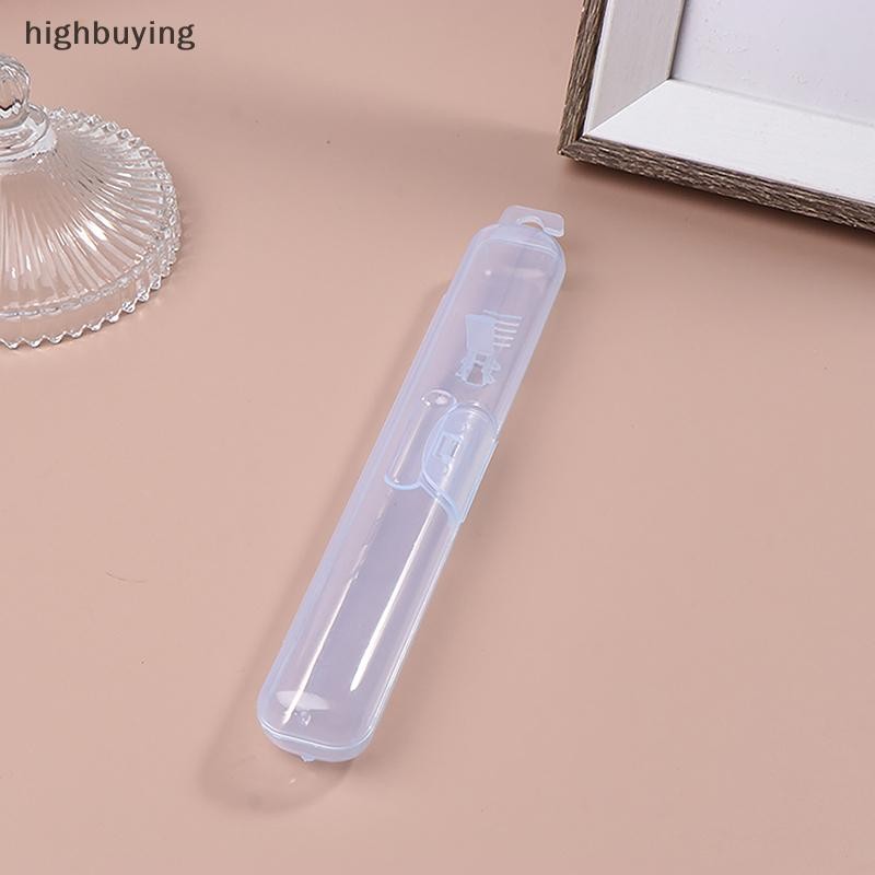 [ซื้อสูง] 1ชิ้นใสกล่องเก็บแปรงสีฟันกรณีสุขอนามัยเดินทางแบบพกพาผู้ถือคอนเทนเนอร์กล่องแปรงสีฟันออแกไนเซอร์เครื่องมือห้องน้ําหุ้นใ