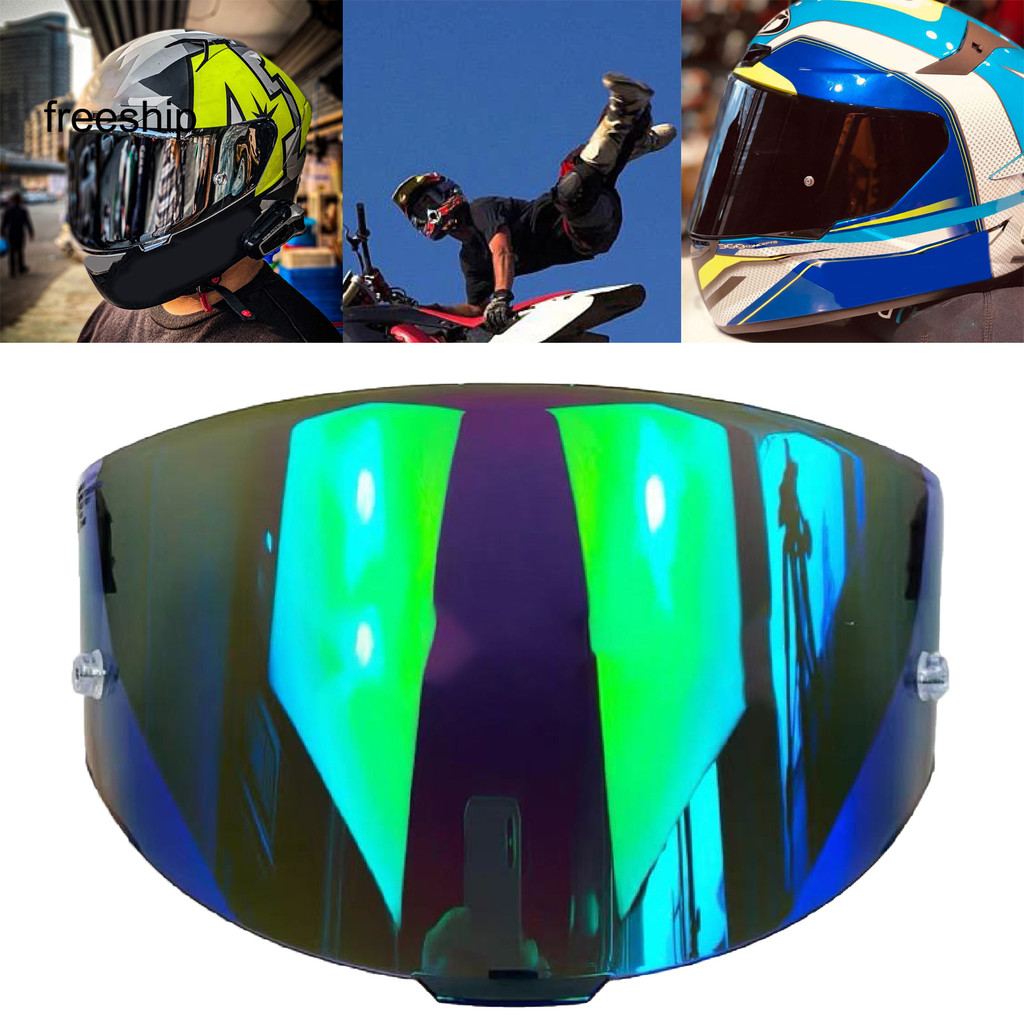 FSA-Helmet Visor Non Glare Anti-ultraviolet PC หมวกกันน็อครถจักรยานยนต์แบบปรับได้ Faceshield สําหรับ