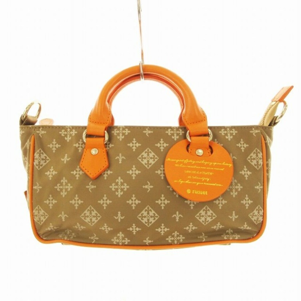 Russet Shoulder Bag Nylon overall pattern Direct from Japan Secondhand