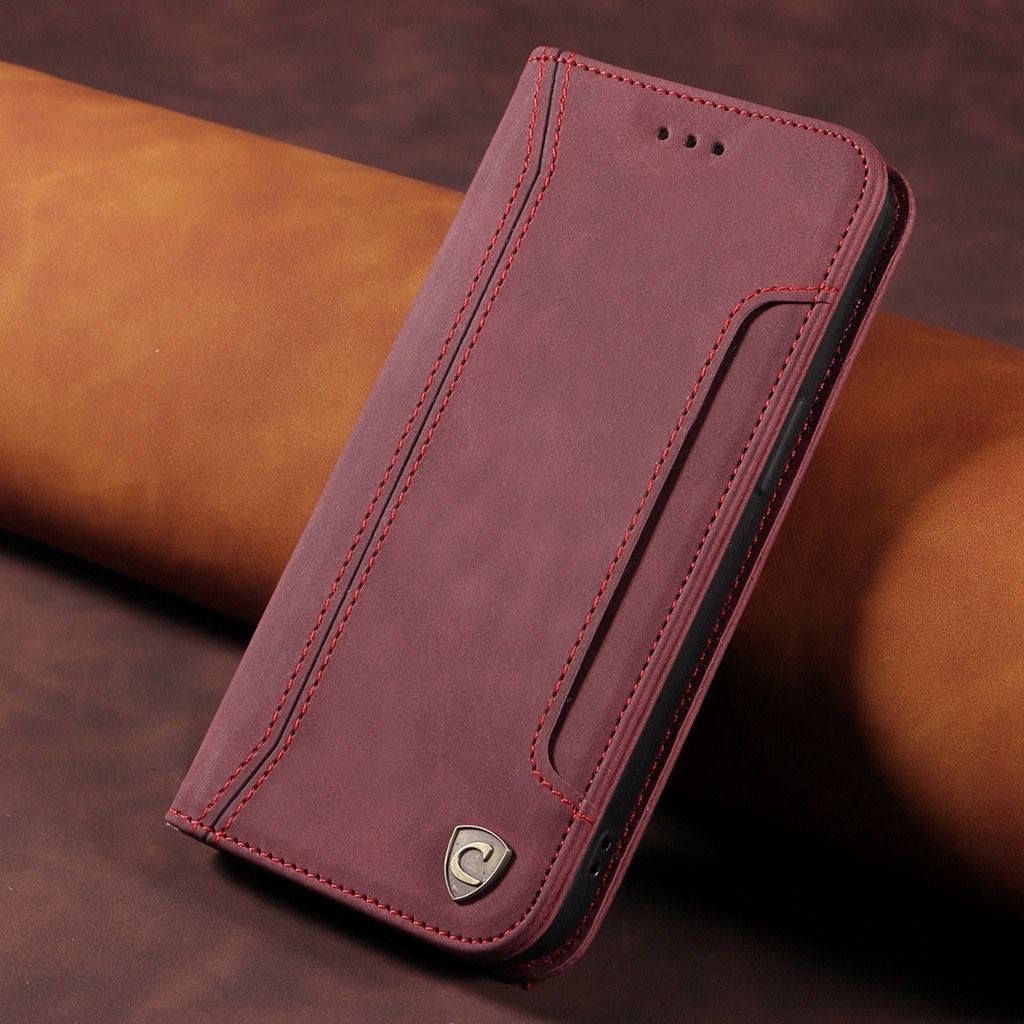Flipcase Vivo Y21 Y21S Y33S Y33T Premium Leather Flipcover Magnetic Multi Slot Card Caseon C001