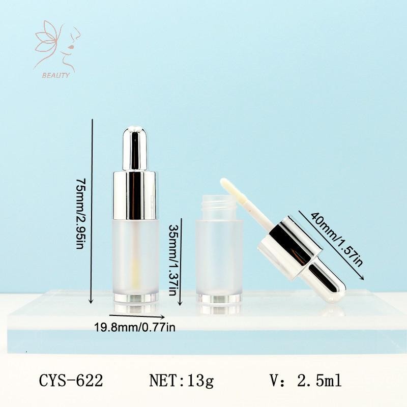 [maybeauty] 1/5pcs 2.5ml ขวดรีฟิล Liquid Foundation Subpackage Travel ขวดเปล่าพร้อม Wand Brush เครื่องสําอางเครื่องมือ {TH} - รูปที่ 3