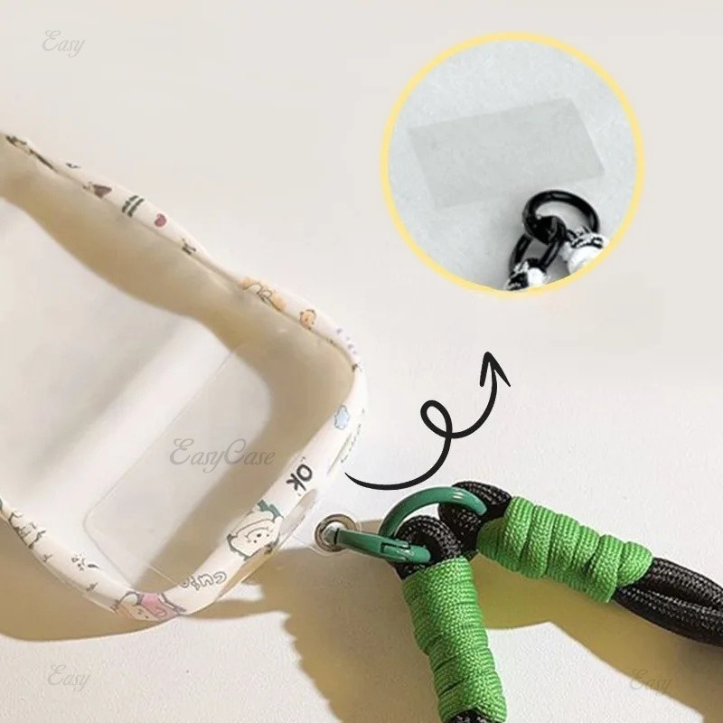 เชือกเส้นเล็กโทรศัพท์มือถือแขวนตกแต่งสามารถ Carrieed Twist เชือก Anti-los จี้แฟชั่นข้อมือที่แข็งแกร่งสายรัดสั้น - รูปที่ 7