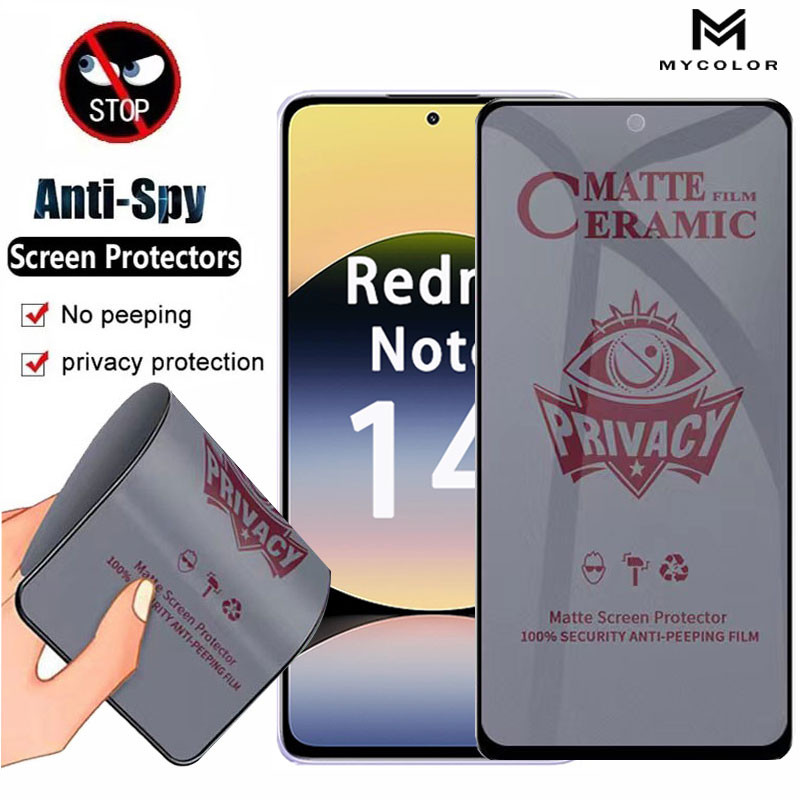 ฟิล์มเซรามิก กันรอย ตกไม่แตก บิดได้ งอได้ กันรอยหน้าจอ Redmi Note 14 13 13R 12 12S 12R 11 11E 11T 11S 10 10S 9 9S Note14 Note13 Note12 Pro+ China Plus 5G 4G 2025