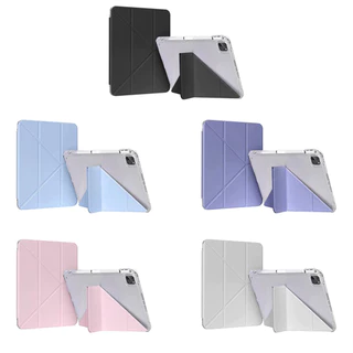 รุ่นใหม่ ปี 2024 เคส พับ Y สีพาสเทล สำหรับ ไอแพด Air6 11 /Air6 13/Pro11/Pro13 2024/Air 4/5/6 Mini6/7