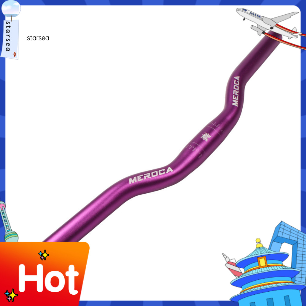 Sra ZK จักรยาน Riser Bar Letter Design สีสันสดใส Stable อลูมิเนียมอัลลอยด์ทนต่อการกัดกร่อนแฮนด์จักรยานสําหรับขี่จักรยาน