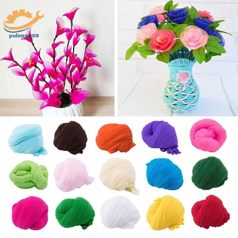 [MR] 20 ชิ้น Tensile ไนลอนถุงน่อง DIY Ronde ดอกไม้ทําวัสดุ Handmade Craft อุปกรณ์เสริมงานแต่งงาน DIY