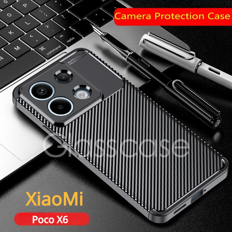 สําหรับ Xiaomi Poco X6 M6 F6 pro X6pro M6pro F6pro PocoX6 PocoX6pro PocoM6pro 4G 5G คาร ์ บอนไฟเบอร 
