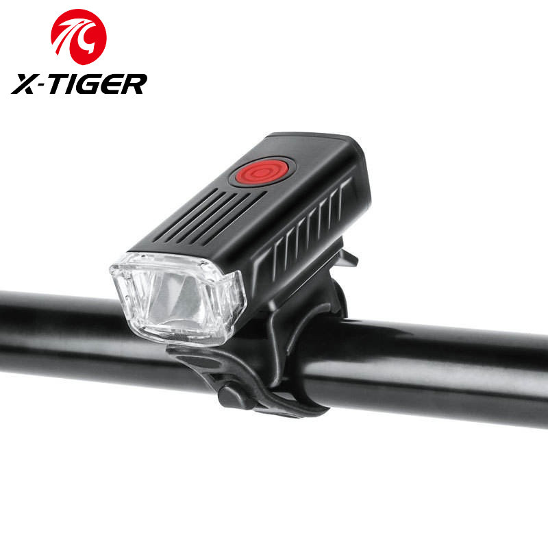 X-tiger ไฟจักรยาน ชาร์จ USB กันน้ํา อุปกรณ์เสริม สําหรับขี่จักรยานกลางคืน