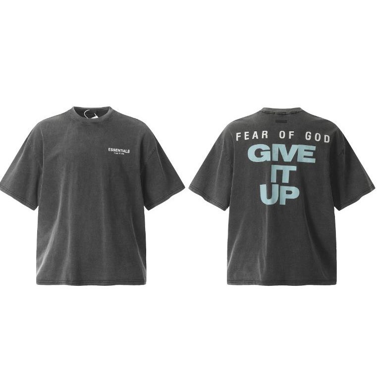 เสื้อยืดแขนสั้น พิมพ์ลายตัวอักษร Fear OF GOD FOG สําหรับผู้ชาย