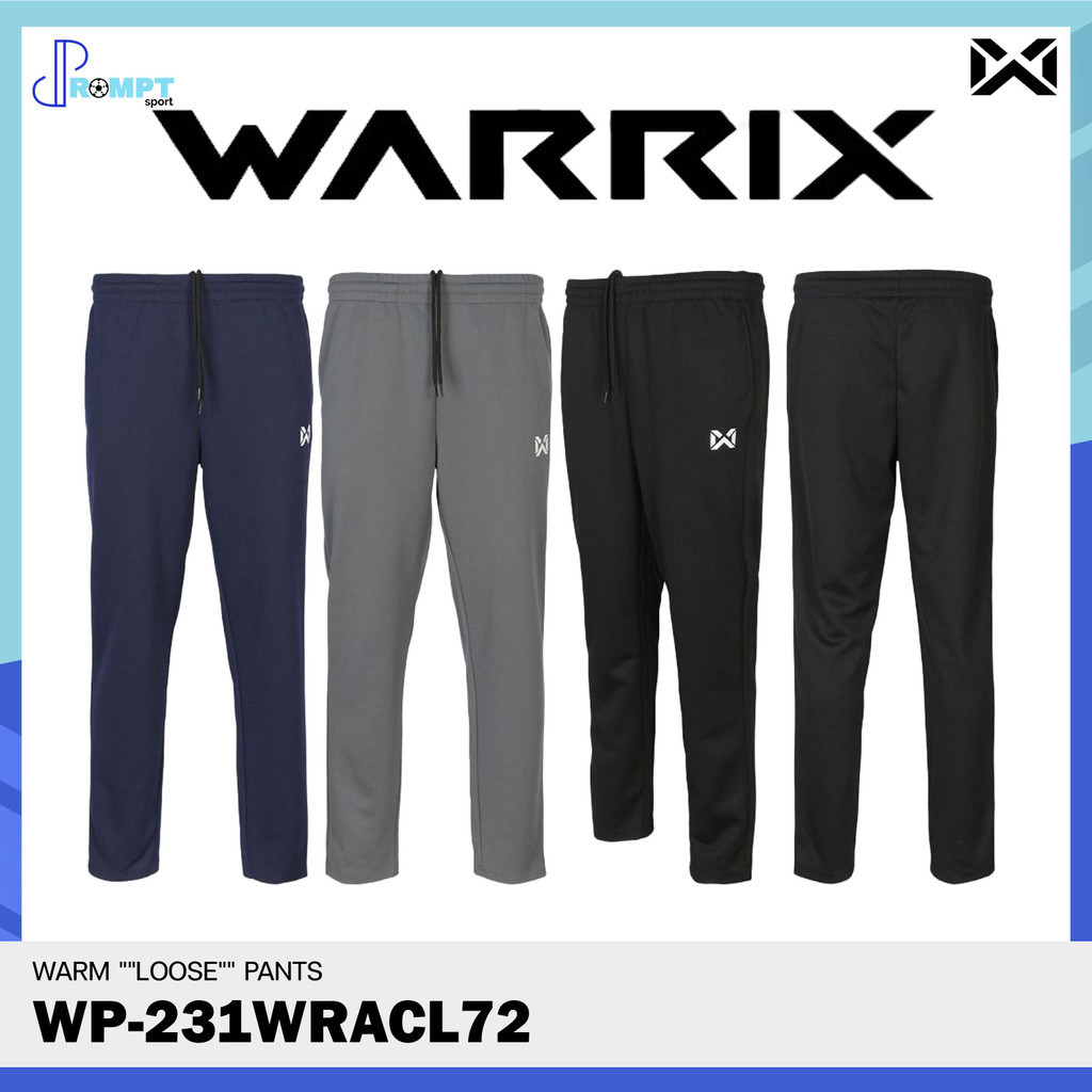ถูกแทบทุน กางเกงวอร์มขายาววอริกซ์ขาปล่อย WARRIX รหัส WP-231WRACL72 WARM LOOSE PANTS แท้100%