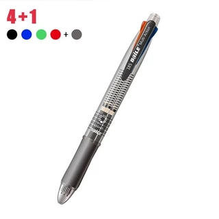 5 in 1 ปากกาลูกลื่น หลากสี พร้อมไส้ดินสอ 4 สี 1 เครื่องใช้สํานักงาน โรงเรียน
