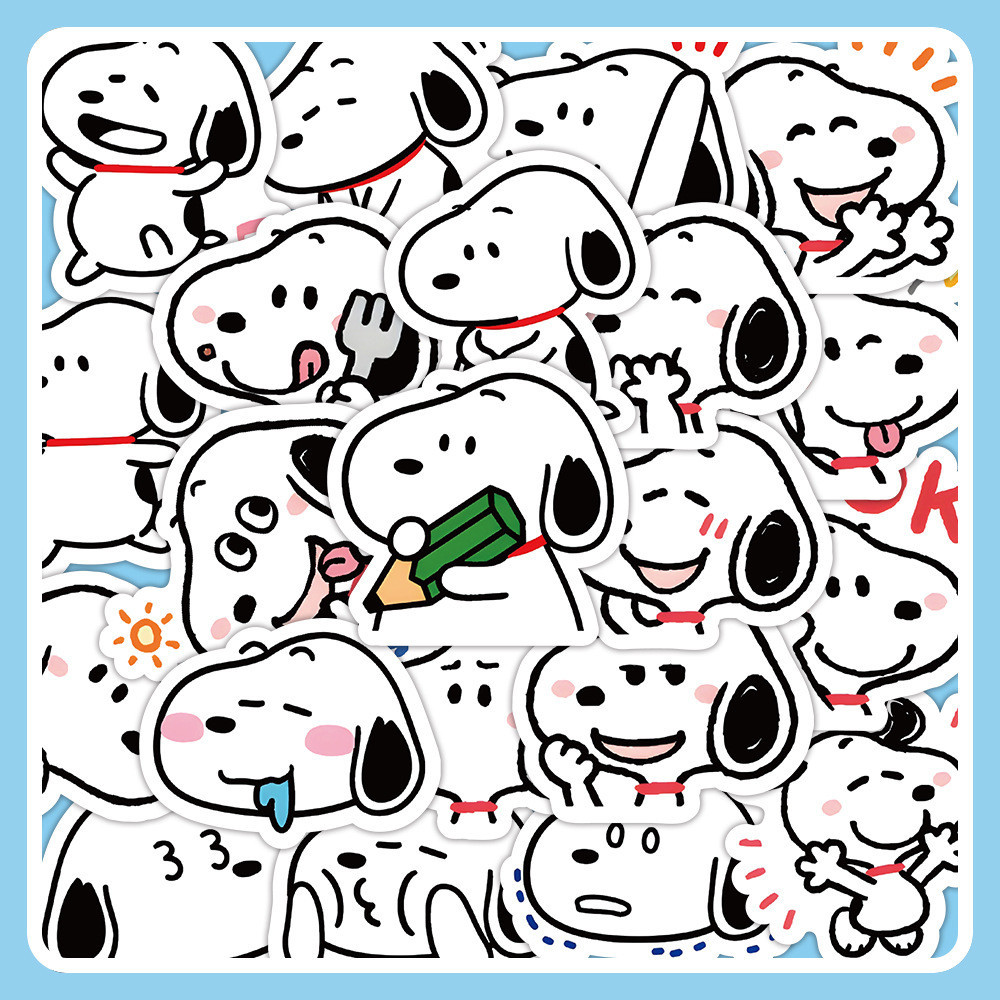 ❉ Q Baby Funny S.noopy Stickers ❉ 60Pcs/Set DIY Fashion Decals Doodle Stickers