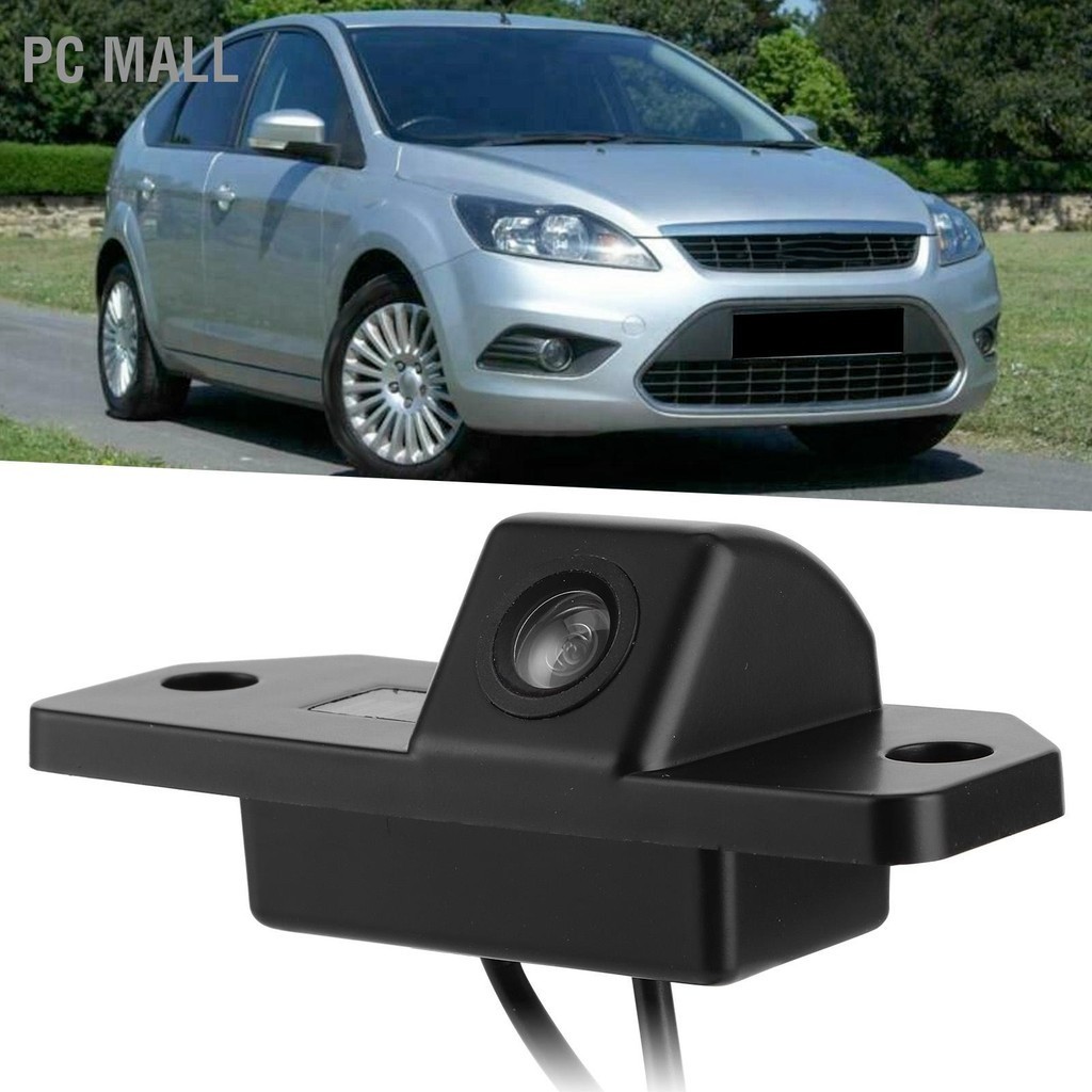 PC Mall CCD มุมมองด้านหลังกล้อง HD ย้อนกลับแบบไดนามิกสำรอง CAM Fit สำหรับ Ford Focus Saloon Hatchback 2008