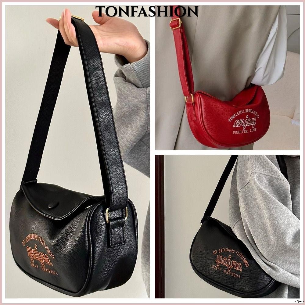 Tonfashion กระเป๋าสะพายข้าง แฟชั่น ยอดนิยม ฤดูใบไม้ร่วง และฤดูหนาว