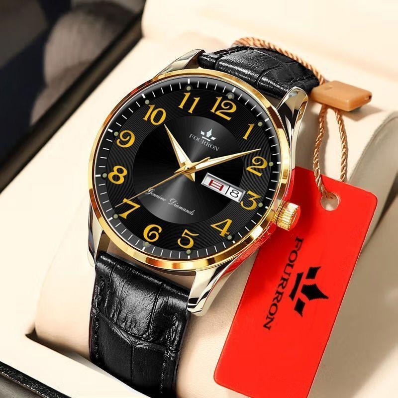 Swiss ของแท้ นาฬิกาข้อมือดิจิทัล กลไกอัตโนมัติ เรืองแสง กันน้ํา มีปฏิทินคู่ สําหรับผู้ชาย