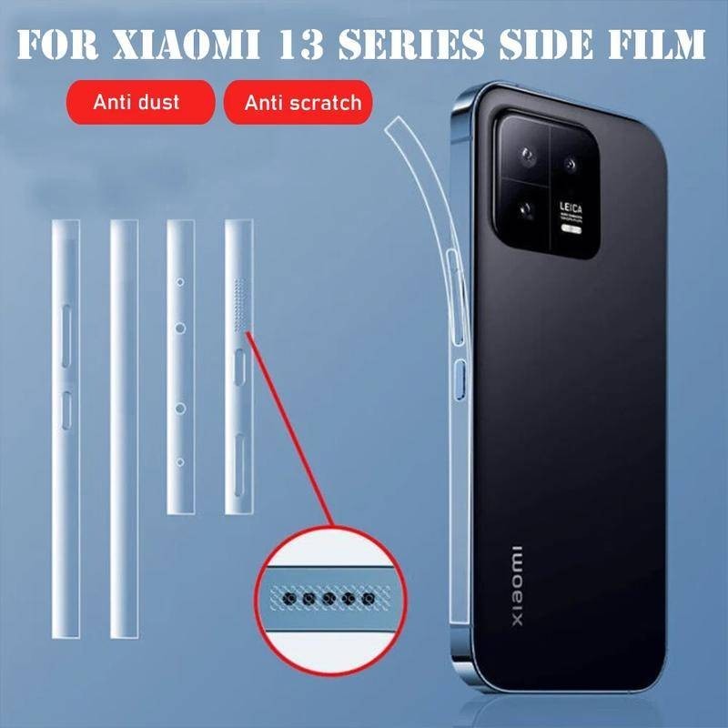 Xiaomi14pro Xiaomi14 Xiaomi13 Clear/Matte Frosted Anti Scratch ฝุ่นป้องกัน Hydrogel ด้านข้างฟิล์มสําหรับ Xiaomi 14 Pro 13 โทรศัพท์ขอบกรอบสติกเกอร์ป้องกันฟิล์ม