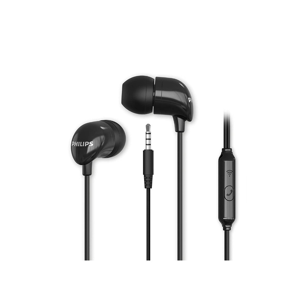 Philips in-ear Headphones (TAE1126BK) หูฟังที่มีไมโครโฟน หูฟัง In ear