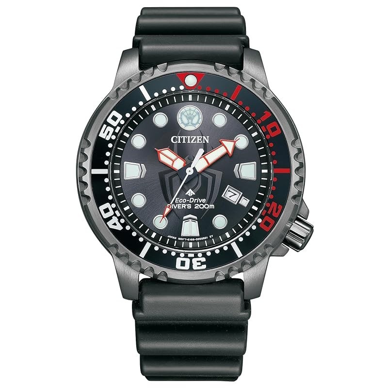 [ส่งตรงจากญี่ปุ่น】[Citizen] นาฬิกาข้อมือ Promaster Eco-Drive Diver 200M Miles Morales รุ่น Bn0255-03E สําหรับผู้ชาย สีดํา
