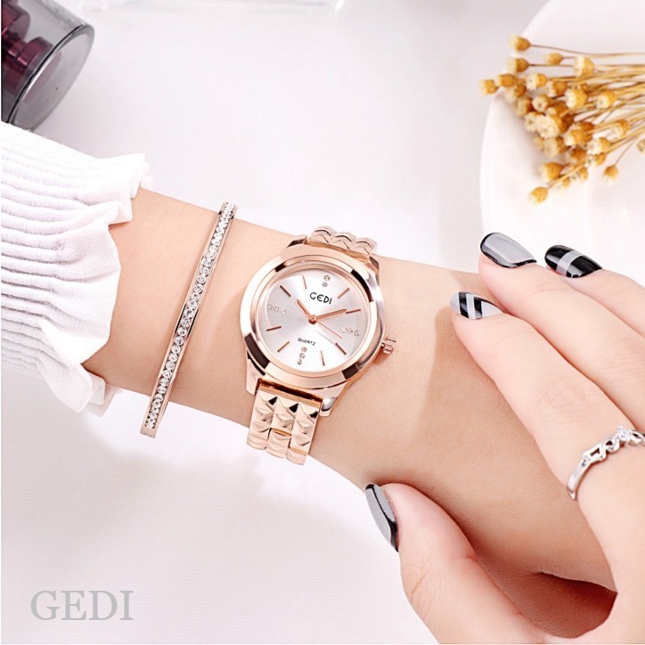 นาฬิกาผู้หญิง GEDI 14005 ของแท้ 100% นาฬิกาแฟชั่น นาฬิกาข้อมือผู้หญิง