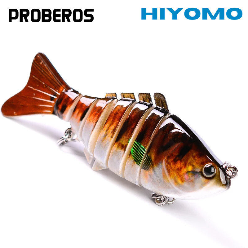 Proberos 1PCS Jointed Swimbait 10 ซม.15.5g ช้า Sinking Fishing Lures เหยื่อ Bionic ปลาปลอม 6 # Treble Hook Casting Fishing Tackle