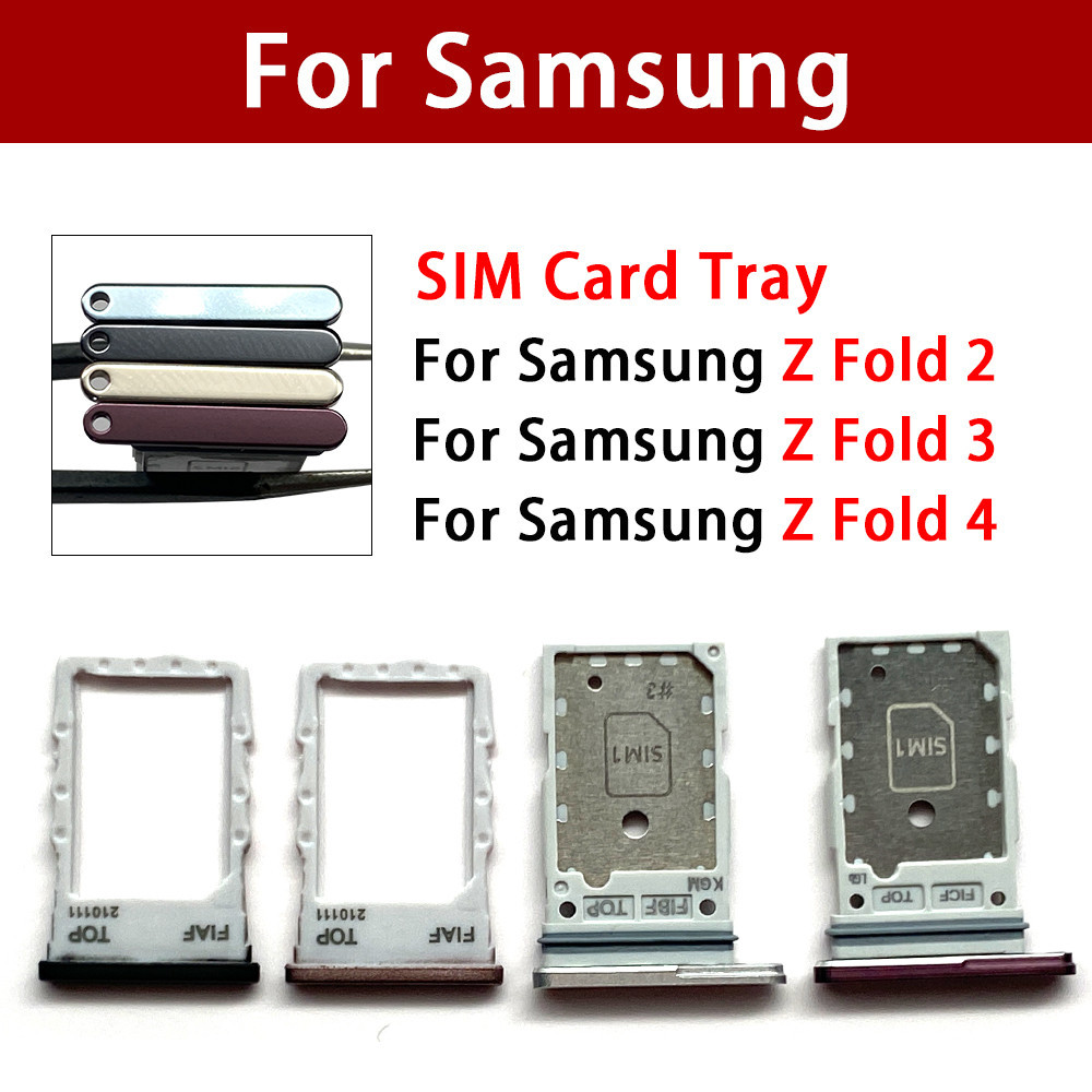 ถาดซิมการ์ด อะไหล่ซ่อมแซม สําหรับ Samsung Galaxy Z Fold 2 3 4 Fold2 Fold3 Fold4 ราคา ถูกที่สุด ดีลบีเคเค แกลเลอรีภาพที่ 7