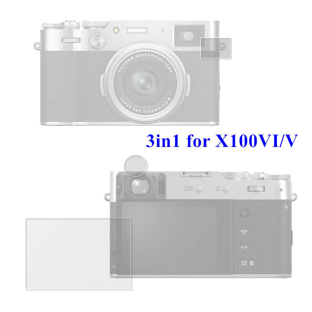 กระจกกันรอยหน้าจอ สําหรับ Fujifilm X100VI X100V LCD / EVF Viewfinder