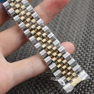 สายนาฬิกาข้อมือ สเตนเลส โลหะ ทรงโค้ง 18/19 มม. 20 มม. 22 มม. สําหรับ Rolex Watchbands
