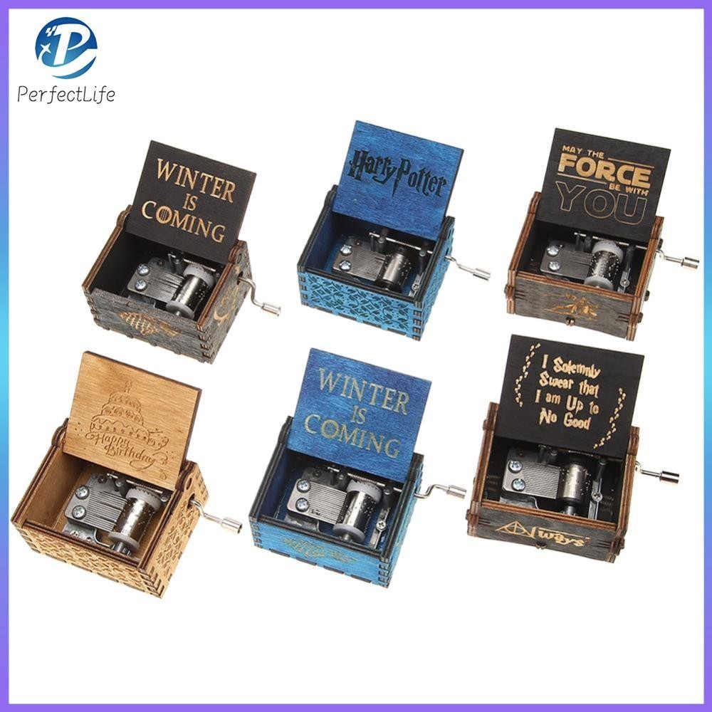 🚚การจัดส่งในประเทศไทย🚚Harry Potter Game of Thrones Star Wars กล่องดนตรีไม้ สไตล์วินเทจ กล่องดนตรีไม้ตั้งโต๊ะ สไตล์เรโทร สําหรับตกแต่งวันเกิด คริสต์มาส - รูปที่ 6