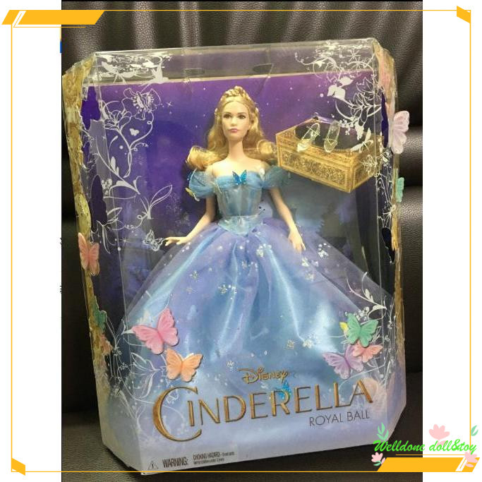 ของแท้ ตุ๊กตาเจ้าหญิงดิสนีย์ CINDERELLA2015 Blue Cinderella Fairy Goddess Cinderella รุ่นเก็บสะสม XY213